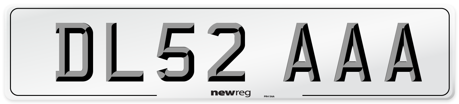 DL52 AAA Number Plate from New Reg